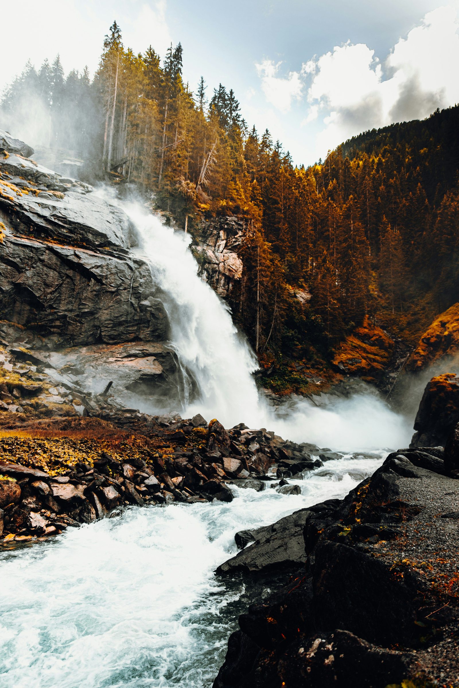 Waterfall in a green forest, representing clear workflow paths
